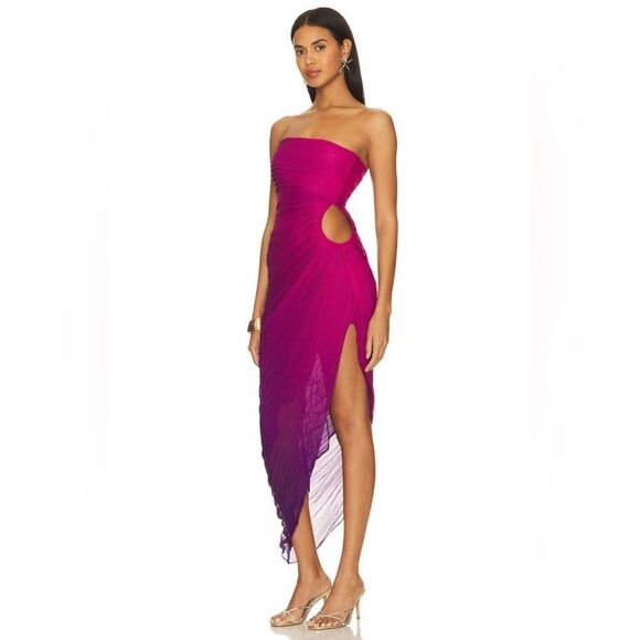 NWT ROCOCO SAND Long Dress In Wine Large Revolve - Picture 16 of 16